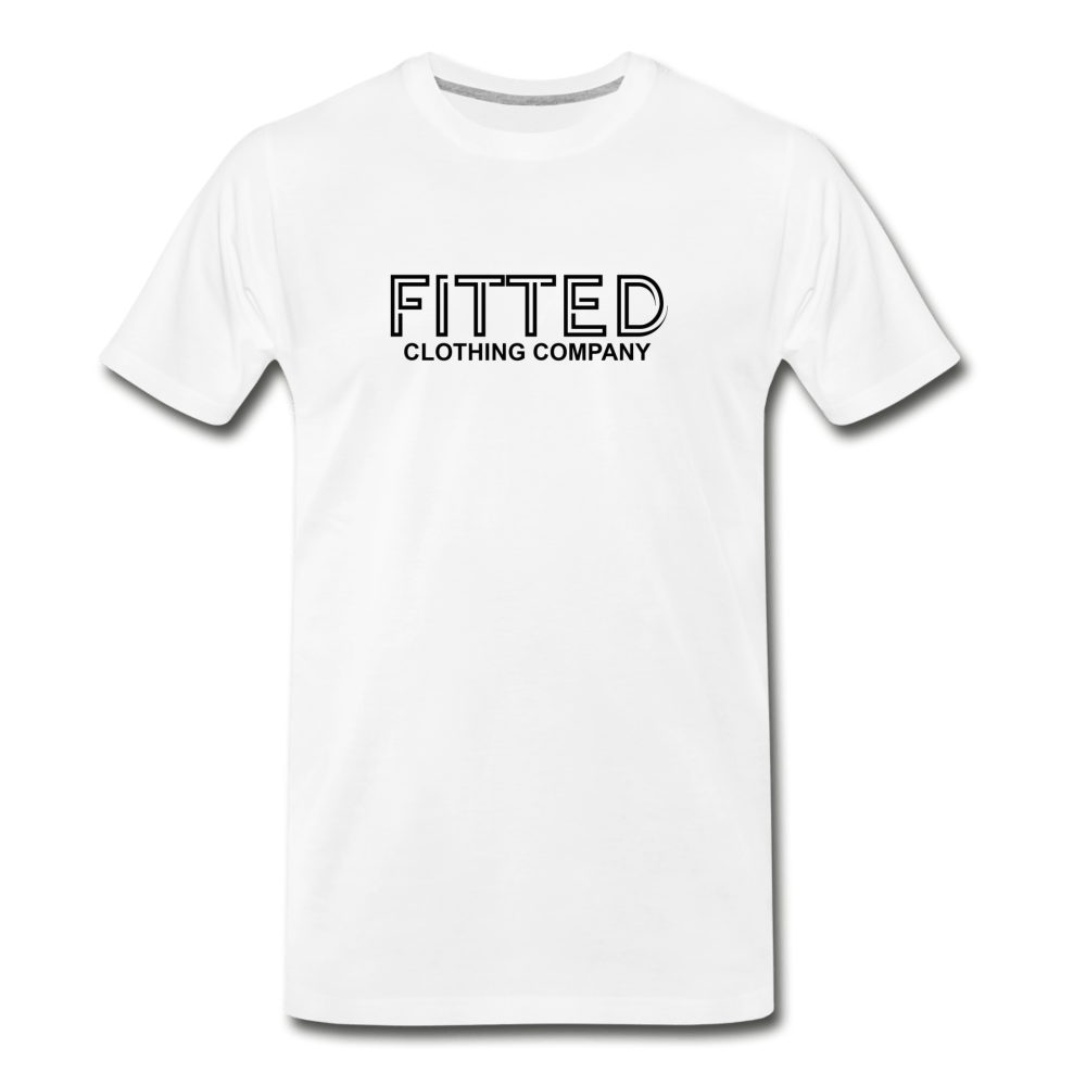Fitted Clothing Co White Men's Premium T-Shirt - Fitted Clothing Company