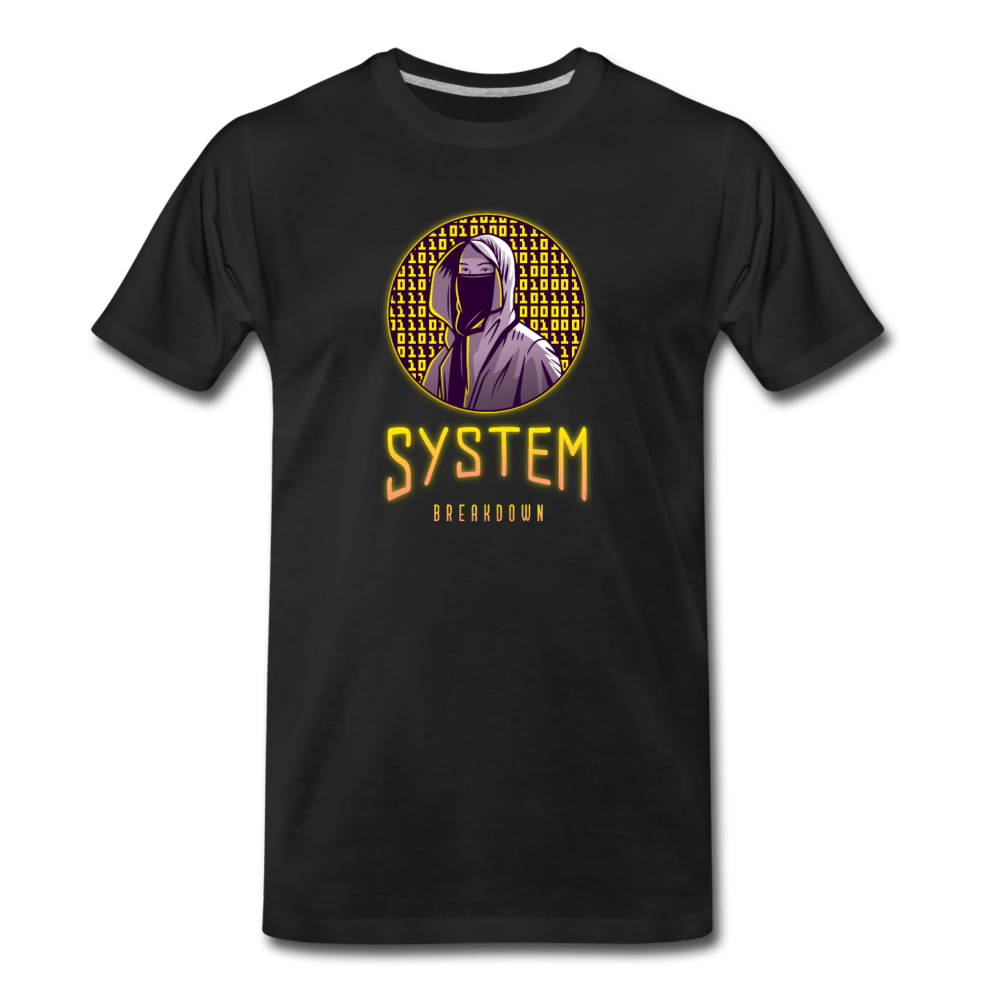 System Breakdown Men's Premium T-Shirt - Fitted Clothing Company