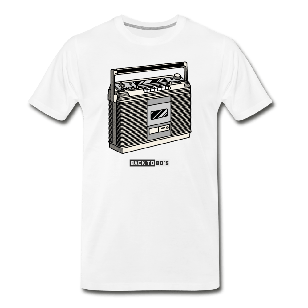 Back To The 80's Men's Premium T-Shirt - Fitted Clothing Company