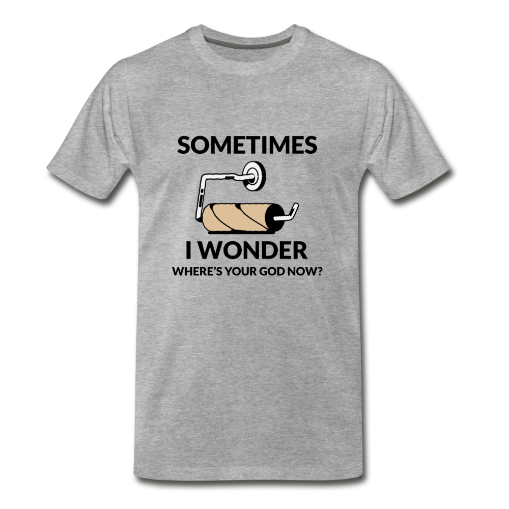 I Wonder Men's Premium T-Shirt - Fitted Clothing Company