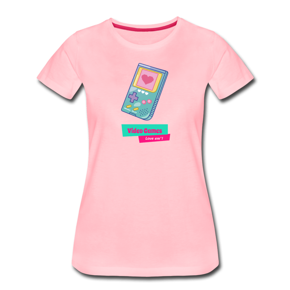 Video Games Women’s Premium T-Shirt - Fitted Clothing Company