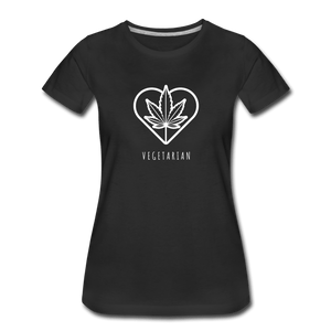 Vegetarian Women’s Premium T-Shirt - Fitted Clothing Company