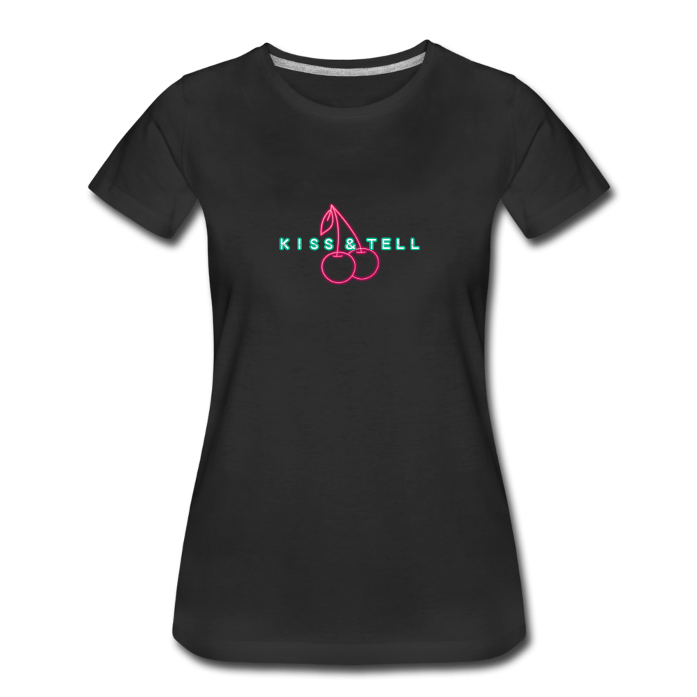 Kiss & Tell Women’s Premium T-Shirt - Fitted Clothing Company