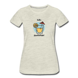 Hello Summer Women’s Premium T-Shirt - Fitted Clothing Company