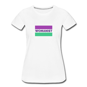 Womanist Flag Women’s Premium T-Shirt - Fitted Clothing Company