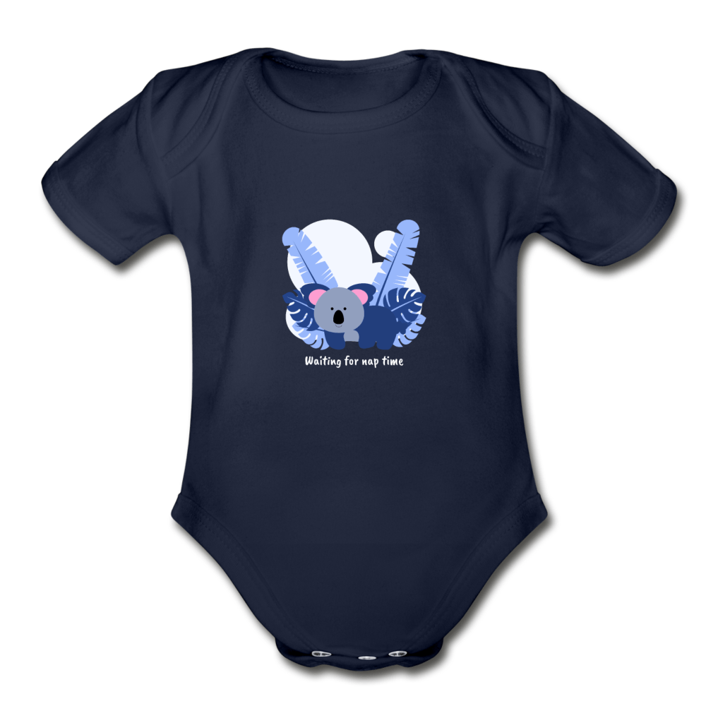Waiting for Nap Time Organic Baby Onesie - Fitted Clothing Company