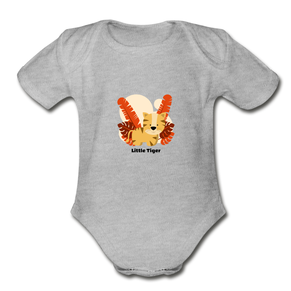 Little Tiger Organic Short Baby Onesie - Fitted Clothing Company