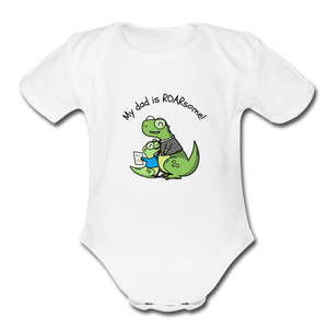 Roarsome Dad Organic Baby Onesie - Fitted Clothing Company