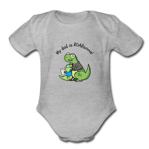 Roarsome Dad Organic Baby Onesie - Fitted Clothing Company