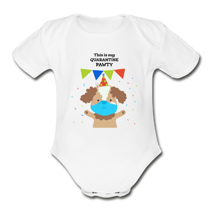 Quarantine Party Organic Baby Onesie - Fitted Clothing Company