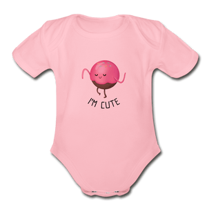 I'm Cute Organic Baby Onesie - Fitted Clothing Company