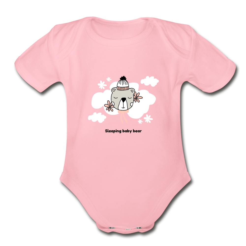 Sleeping Baby Bear Organic Baby Onesie - Fitted Clothing Company