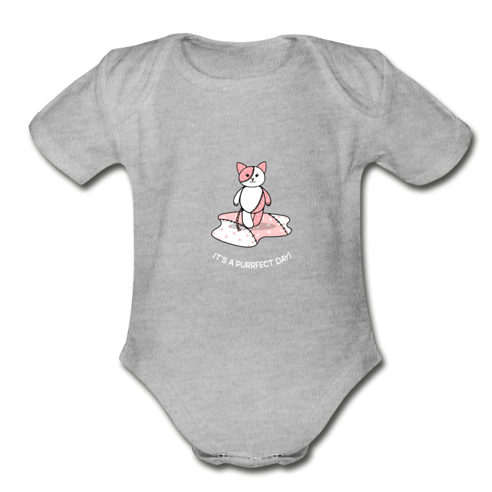 Purrfect Day Organic Baby Onesie - Fitted Clothing Company