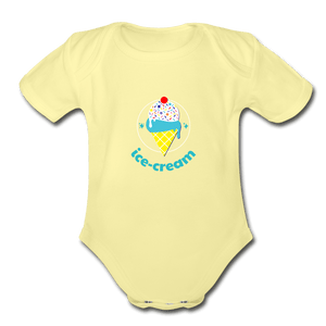 Ice Cream Organic Baby Onesie - Fitted Clothing Company