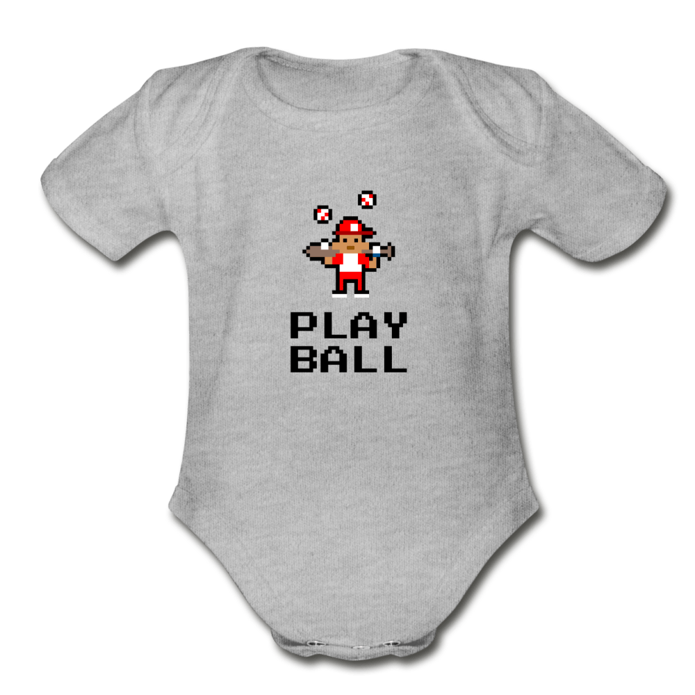 Play Ball Organic Baby Onesie - Fitted Clothing Company
