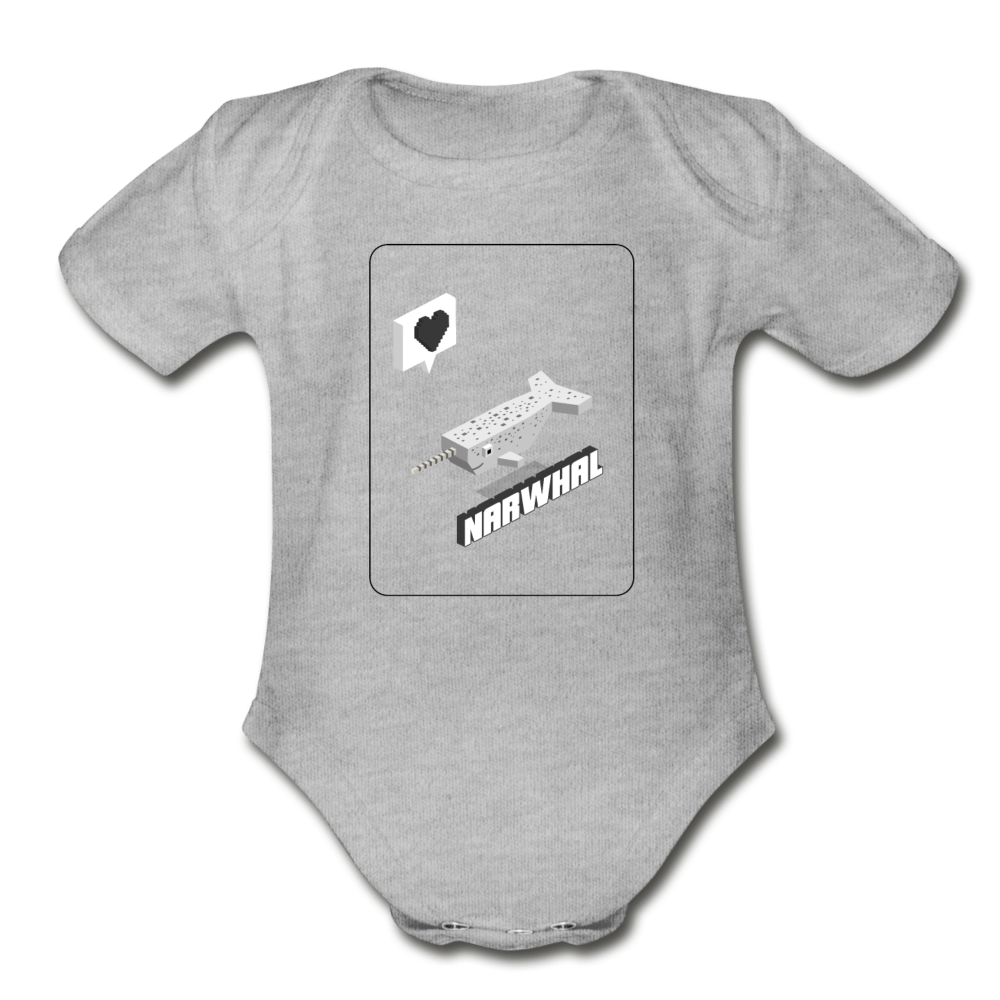 Narwhal Organic Baby Onesie - Fitted Clothing Company