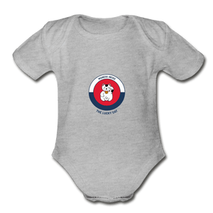 Lucky Cat Organic Baby Onesie - Fitted Clothing Company