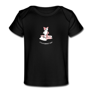 Purrfect Day Organic Baby T-Shirt - Fitted Clothing Company