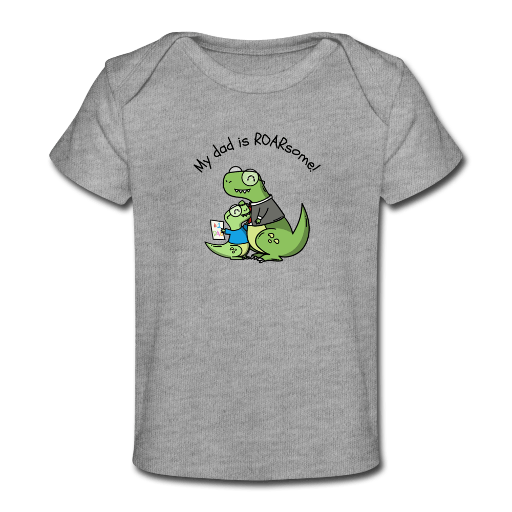 Roarsome Dad Organic Baby T-Shirt - Fitted Clothing Company