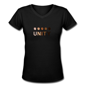 Unity Fist Women's V-Neck T-Shirt - Fitted Clothing Company