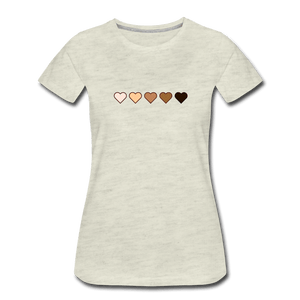 U Hearts Women’s Premium T-Shirt - Fitted Clothing Company