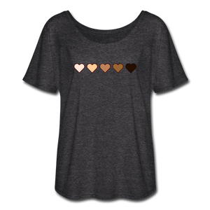 U Hearts Women’s Flowy T-Shirt - Fitted Clothing Company