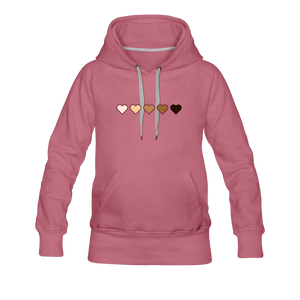 U Hearts Women’s Premium Hoodie - Fitted Clothing Company