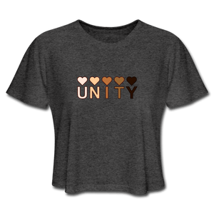 Unity Hearts Women's Cropped T-Shirt - Fitted Clothing Company