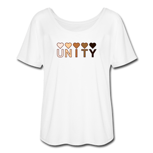 Unity Hearts Women’s Flowy T-Shirt - Fitted Clothing Company