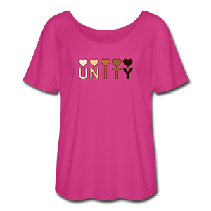 Unity Hearts Women’s Flowy T-Shirt - Fitted Clothing Company