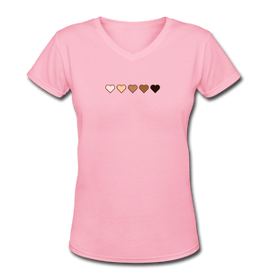 U Hearts Women's V-Neck T-Shirt - Fitted Clothing Company