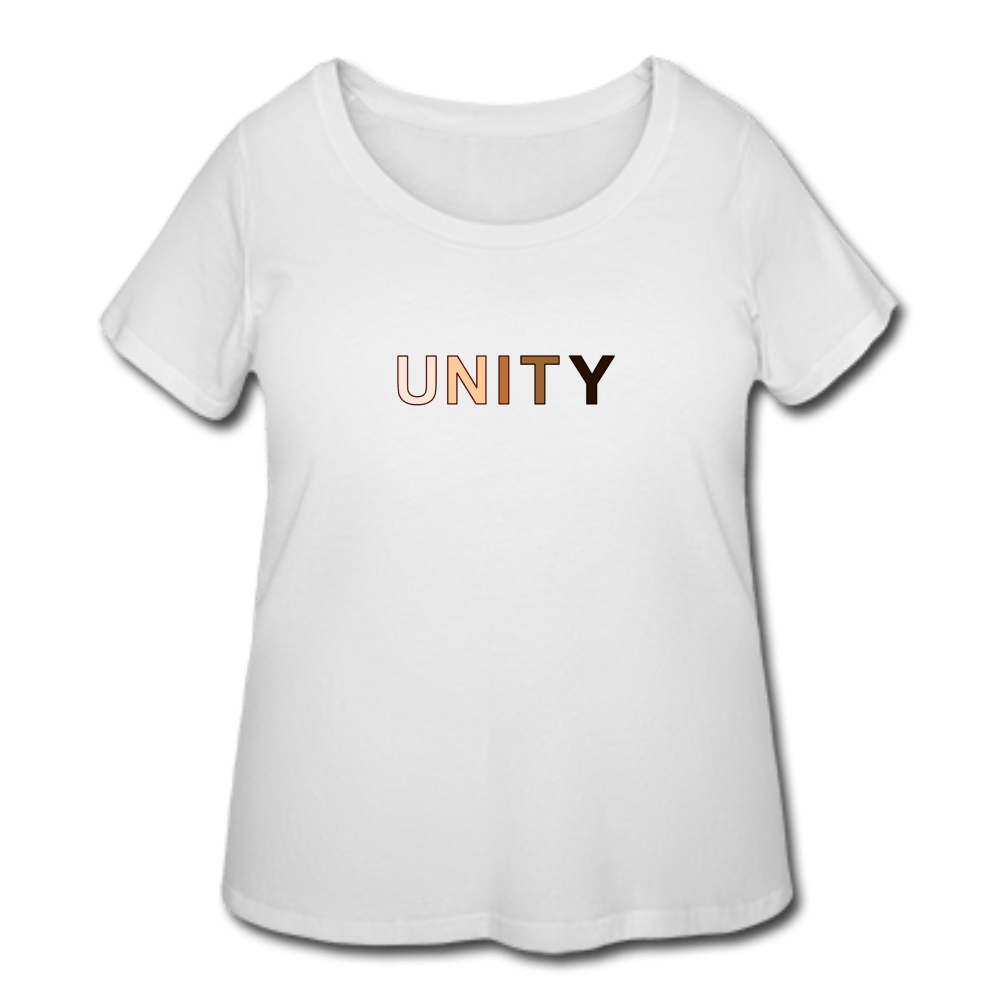 Unity Women’s Curvy T-Shirt - white