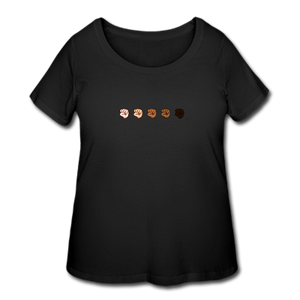 U Fist Women’s Curvy T-Shirt - black