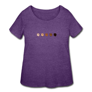 U Fist Women’s Curvy T-Shirt - heather purple