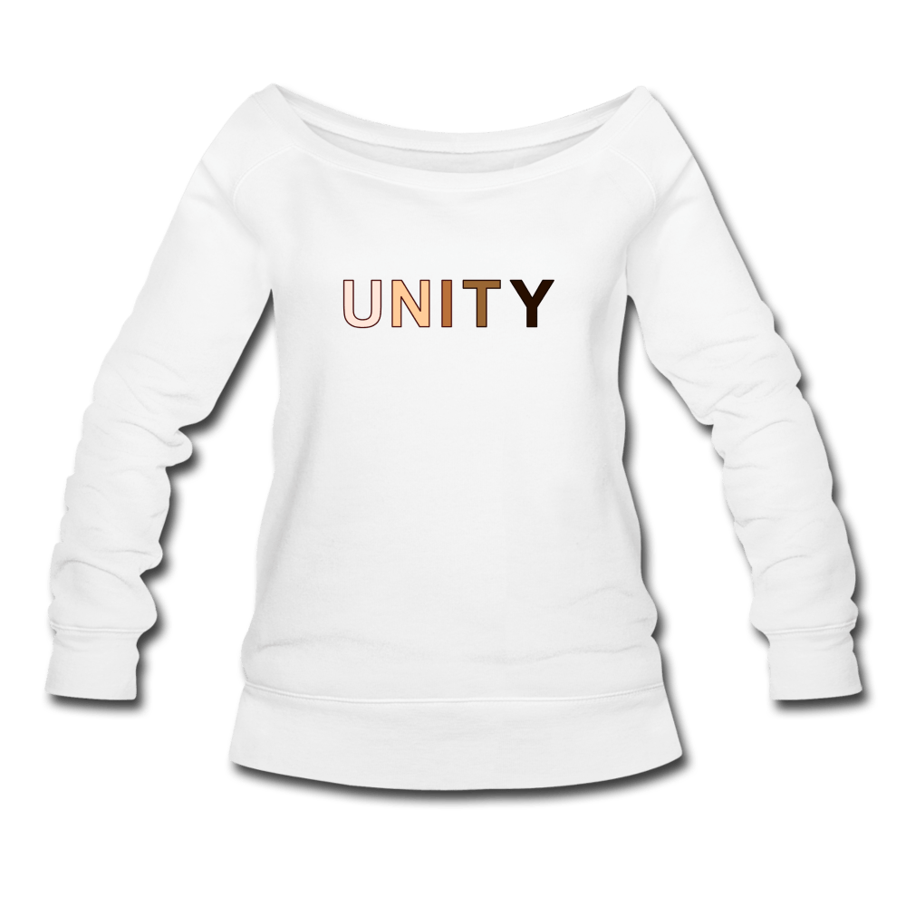 Unity Wins Women's Wideneck Sweatshirt - white