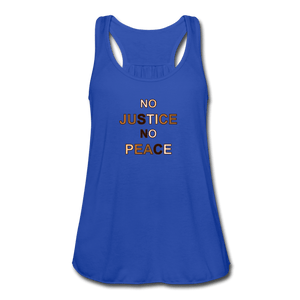 U NJNP Women's Flowy Tank Top by Bella - royal blue