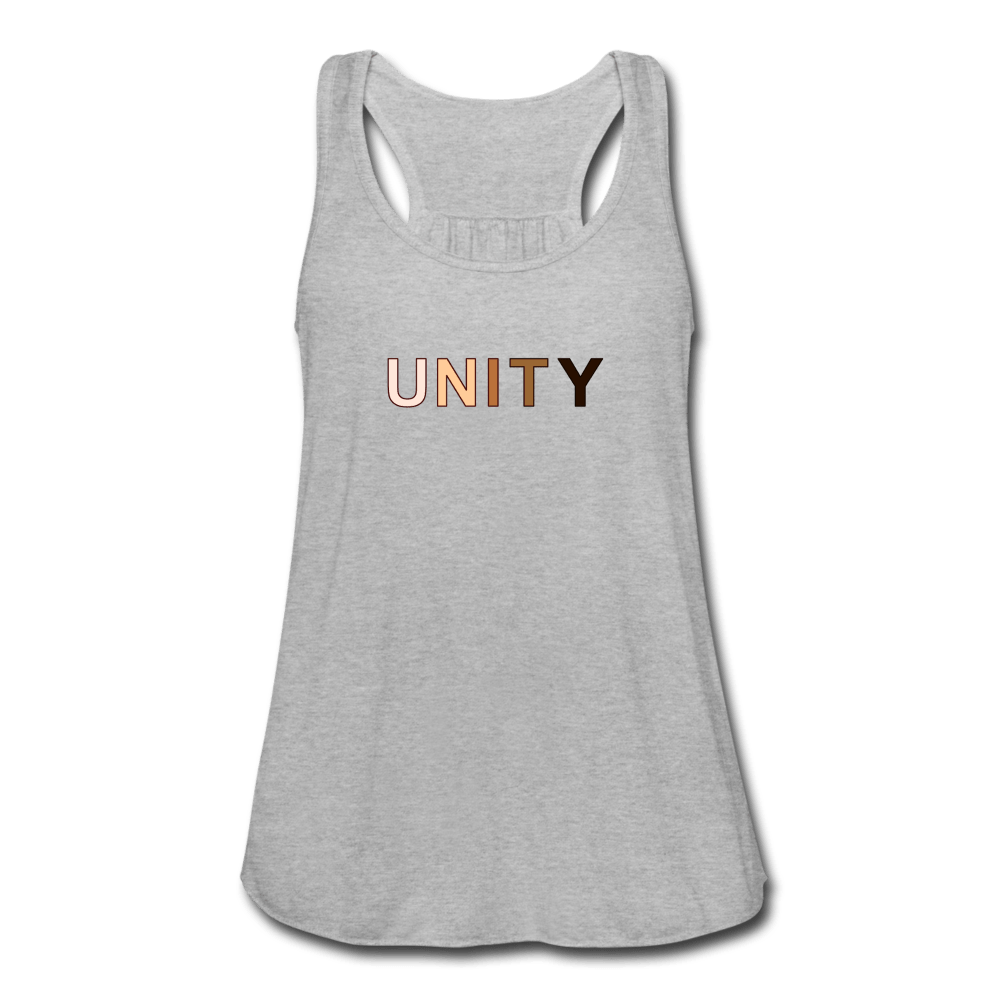 Unity Women's Flowy Tank Top - heather gray