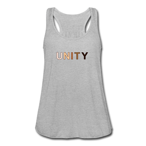 Unity Women's Flowy Tank Top - heather gray