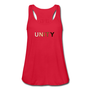 Unity Women's Flowy Tank Top - red