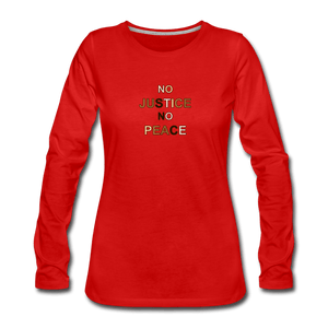 U NJNP Women's Premium Long Sleeve T-Shirt - red