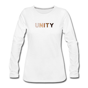 Unity Women's Premium Long Sleeve T-Shirt - white