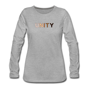 Unity Women's Premium Long Sleeve T-Shirt - heather gray