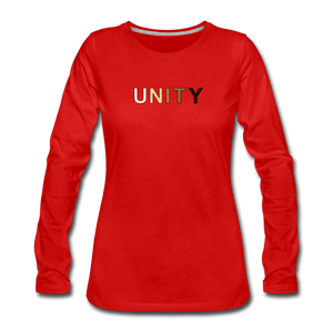 Unity Women's Premium Long Sleeve T-Shirt - red