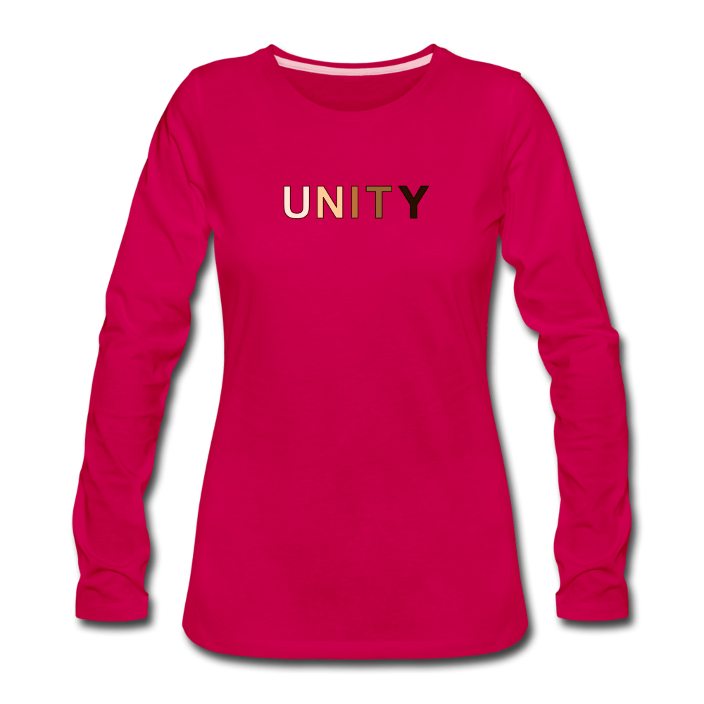 Unity Women's Premium Long Sleeve T-Shirt - charcoal gray