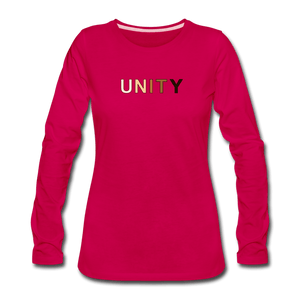 Unity Women's Premium Long Sleeve T-Shirt - dark pink