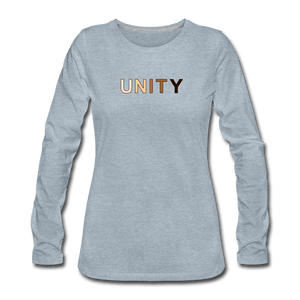 Unity Women's Premium Long Sleeve T-Shirt - heather ice blue
