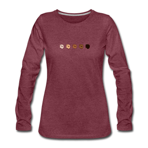 U Fist Women's Premium Long Sleeve T-Shirt - heather burgundy
