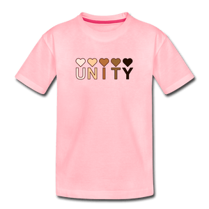 Unity Hearts Kids' Premium T-Shirt - pink