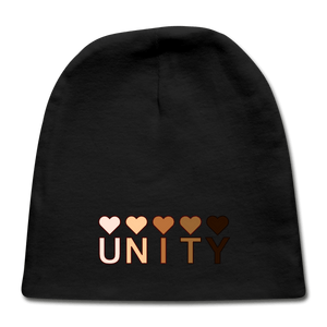 Unity Hearts Baby Cap - black