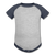 Baseball Baby Bodysuit - heather gray/navy